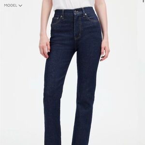 Madewell women’s  Deep Indigo 90s Straight Jeans